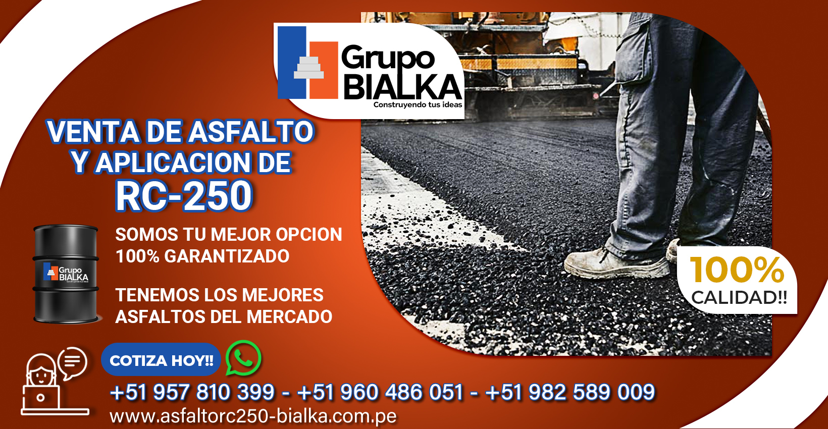 asfalto liquido rc 250